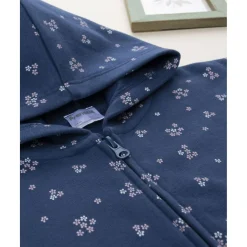 Sudadera azul con flores allover para niña*Prenatal Best