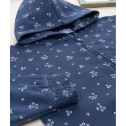 Sudadera azul con flores allover para niña*Prenatal Best