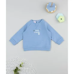 Best Sudadera azul de niño Little Friends Recién Nacido·Ropa Y Accesorios|Ropa Y Accesorios·Punto