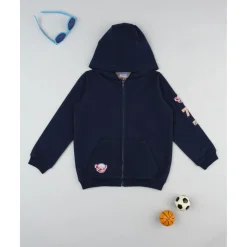 Best Sudadera con capucha azul para niño con parche decorativo Niño·Niño 2-10 Años|Niño 2-10 Años·Jerséis Y Sudaderas