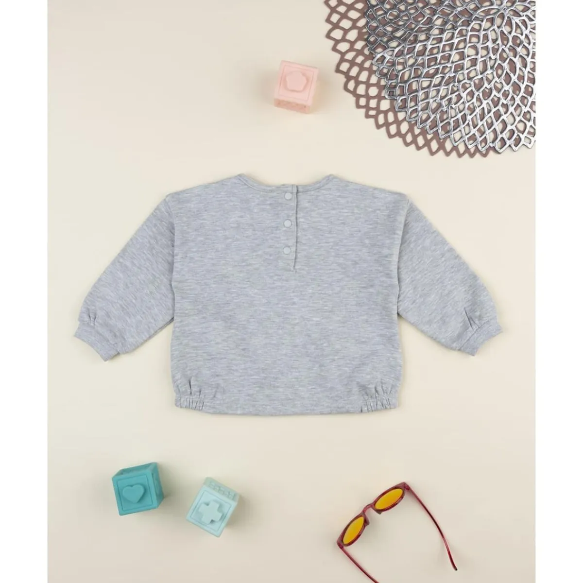 Online Sudadera de niña gris con estampado Niña·Bebé Niña 3-36 Meses|Bebé Niña 3-36 Meses·Abrigos Y Plumíferos