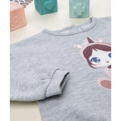 Online Sudadera de niña gris con estampado Niña·Bebé Niña 3-36 Meses|Bebé Niña 3-36 Meses·Abrigos Y Plumíferos