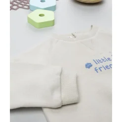 Sudadera de niño crema Little Friends*Prenatal Outlet