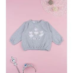 Sudadera gris bailarina niña*Prenatal