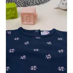 Discount Sudadera niña azul con flores rosas Bebé Niña 3-36 Meses·Abrigos Y Plumíferos|Niña·Bebé Niña 3-36 Meses