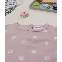 Sudadera niña rosa con flores blancas*Prenatal Discount