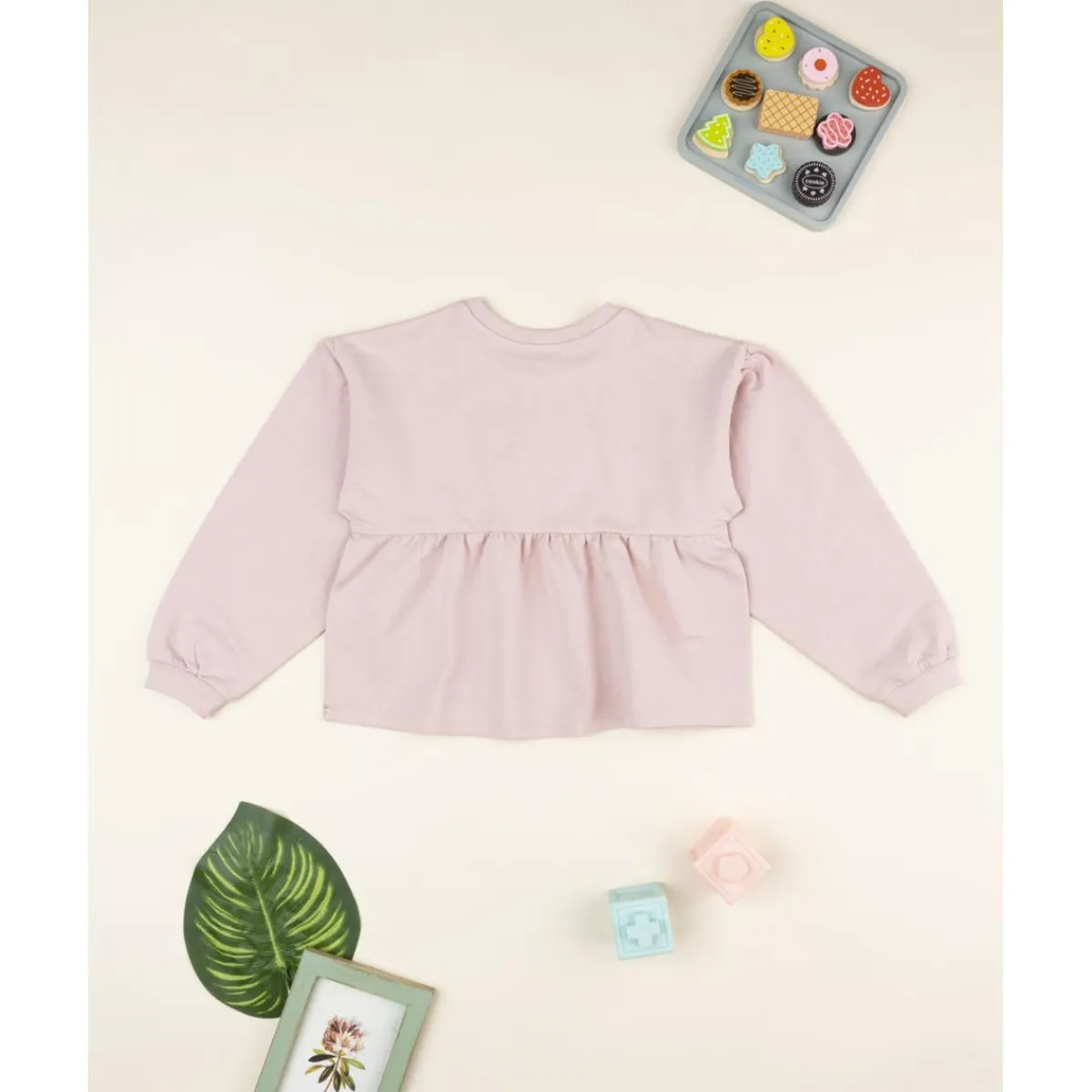 Sudadera niña rosa con margaritas*Prenatal