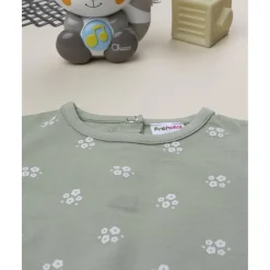 Sudadera niña verde con flores blancas*Prenatal Clearance