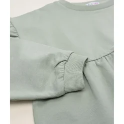 Outlet Sudadera niña verde con margaritas Niña 2-10 Años·Abrigos Y Plumíferos|Niña·Niña 2-10 Años