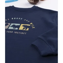 Outlet Sudadera niño azul dinosaurios Niño 2-10 Años·Abrigos Y Plumíferos|Niño·Niño 2-10 Años