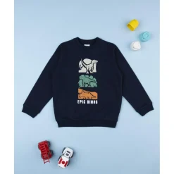Sudadera niño azul estampada "Epic Dinos"*Prenatal