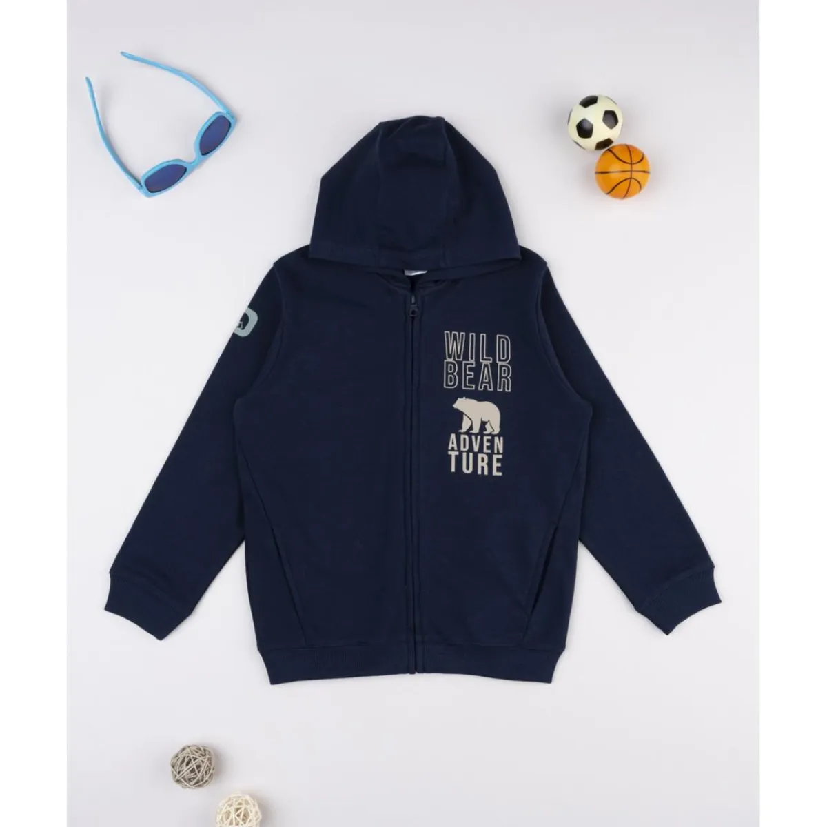 Sudadera niño azul oscuro capucha*Prenatal Hot