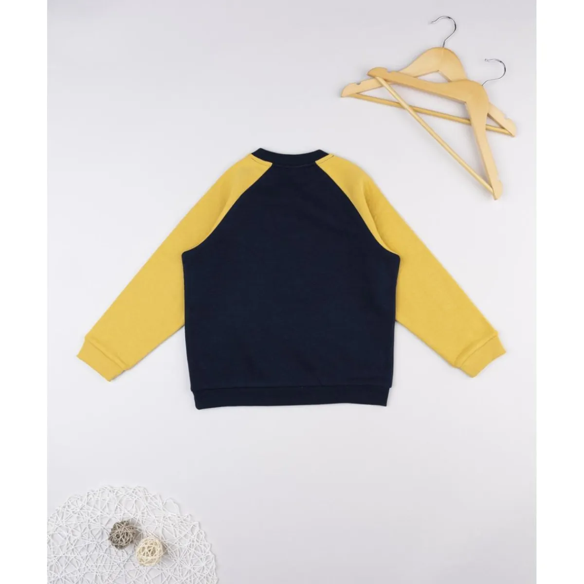 Sudadera niño azul/amarilla “Triceratops” raglán*Prenatal Sale