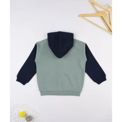 Sudadera niño azul/verde “Dinos” con capucha*Prenatal Online