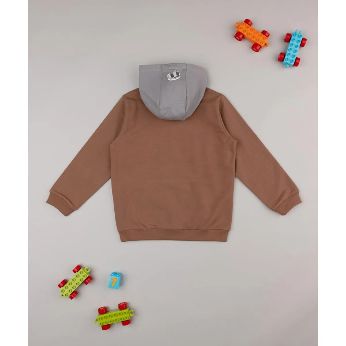 New Sudadera niño color block marrón Niño 2-10 Años·Abrigos Y Plumíferos|Niño·Niño 2-10 Años