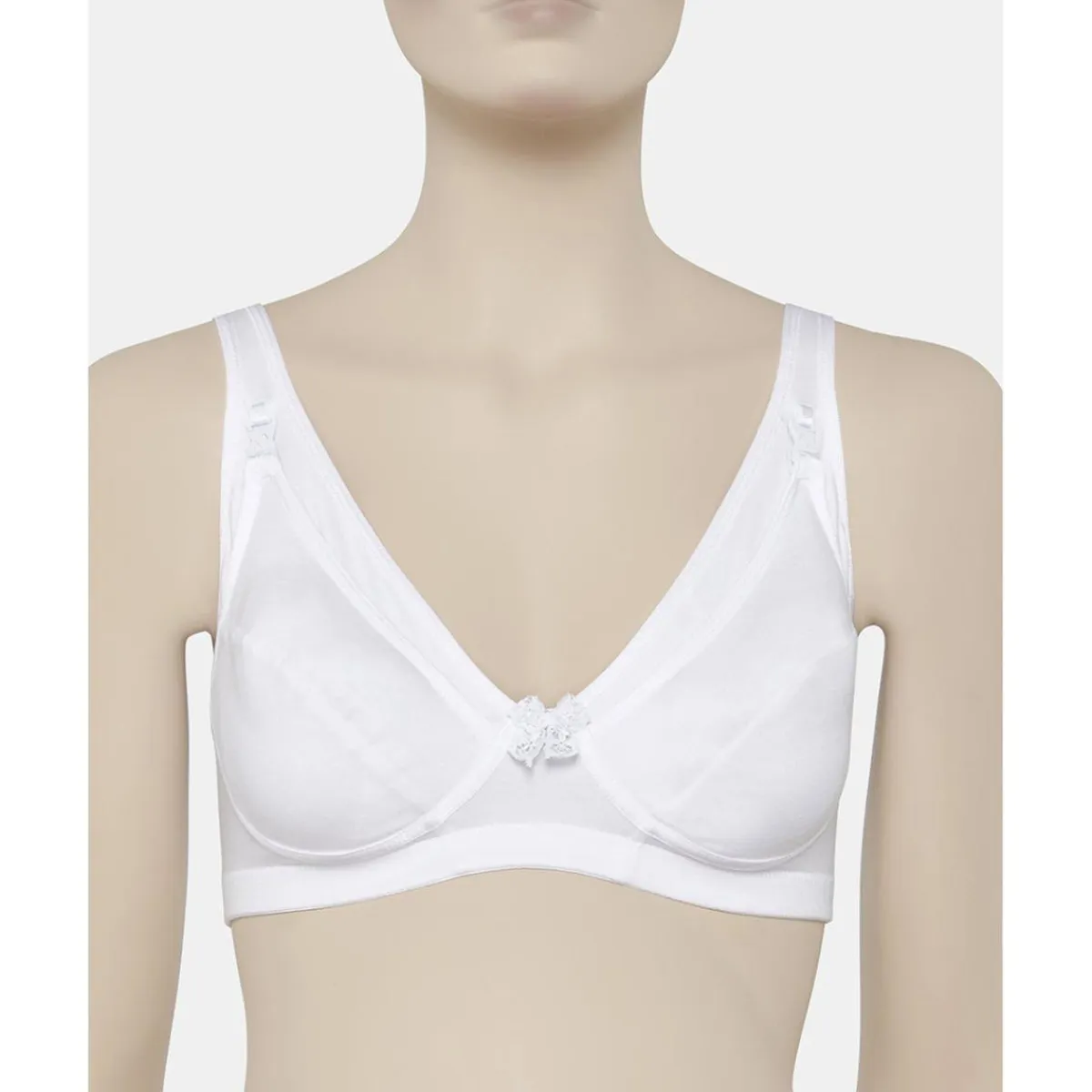 New Sujetador de lactancia algodón lycra blanco copa c Premamá·Íntimo Y Noche|Íntimo Y Noche·Sujetadores Lactancia