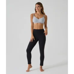 Sujetador de lactancia gris de canalé*Prenatal