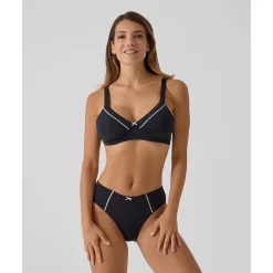 Online Sujetador de lactancia negro con vivos blancos Premamá·Íntimo Y Noche|Íntimo Y Noche·Sujetadores Lactancia