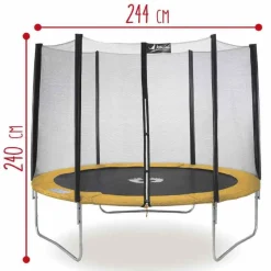 Sun & Sport - Cama elástica de 244 cm con red de seguridad*SUN&SPORT Outlet
