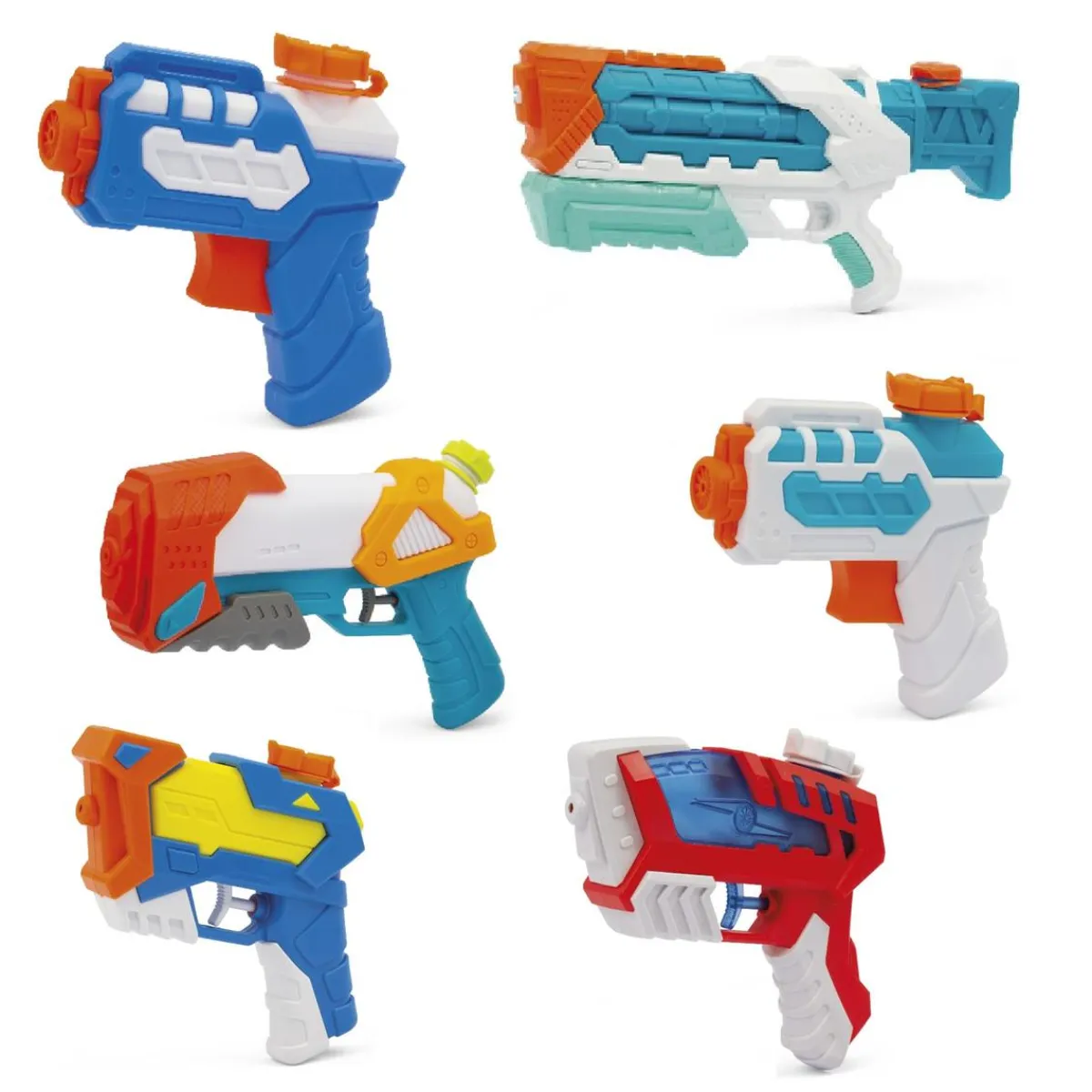 Hot Sun & Sport - Conjunto de 6 lanzadores de agua Juguetes De Verano
