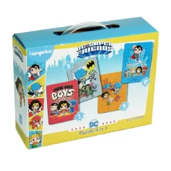Super Héroes Dc: Puzzles 4 en 1*EUROPRICE