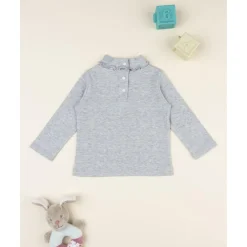 Suéter para niña color gris claro*Prenatal New