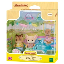 Sylvanian Families - El Trío De Bebés En La Piscina ㅤ*EPOCH PARA IMAGINAR S.L. Discount