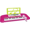 Discount Teclado rosa de 37 teclas con micrófono ㅤ Música|Electrónicos