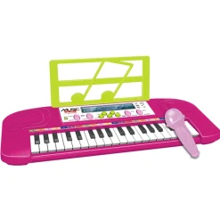 Discount Teclado rosa de 37 teclas con micrófono ㅤ Música|Electrónicos