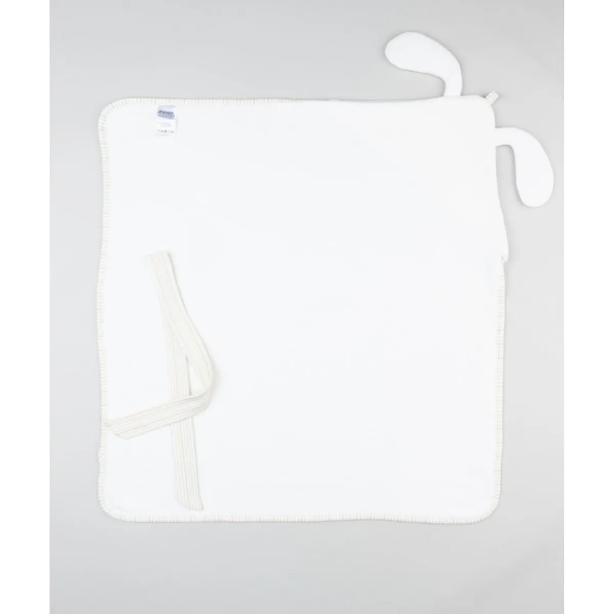 Toalla cuadrada blanca con conejito*Prenatal Sale