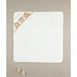 Toalla cuadrada de bebé con estampado de ositos*Prenatal Outlet