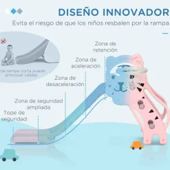Online Tobogán 3 en 1 Tigre Rosa y Gris Toboganes