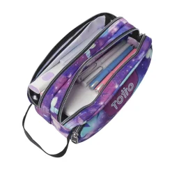 Outlet - Estuche Agapec Glitter Star Butterfly Material Escolar