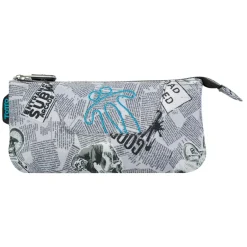 - Estuche escolar 3 compartimentos Tablero Newspaper*TOTTO Clearance