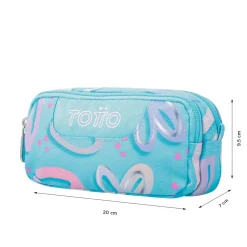 - Estuche escolar dos compartimentos corazones pintados Sobre*TOTTO Online