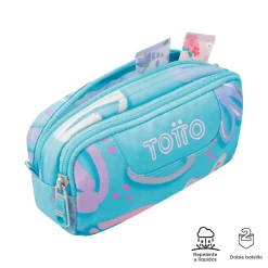 - Estuche escolar dos compartimentos corazones pintados Sobre*TOTTO Online