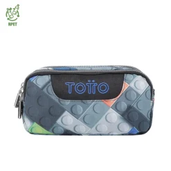 - Estuche escolar dos compartimentos bloques Sobre*TOTTO Best