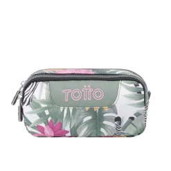 - Estuche escolar dos compartimentos tropical cebras Sobre*TOTTO Best
