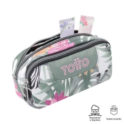 - Estuche escolar dos compartimentos tropical cebras Sobre*TOTTO Best