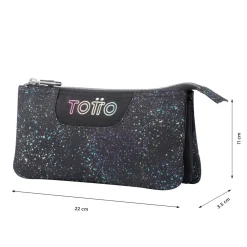- Estuche escolar salpicado color Tablero*TOTTO Hot