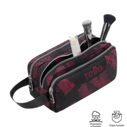 - Estuche escolar tres compartimentos tiza roja Agapec*TOTTO Sale