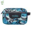 - Estuche escolar tres compartimentos tiburones Plastilina*TOTTO Best