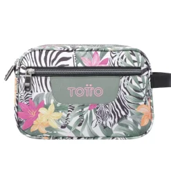 Hot - Estuche escolar tres compartimentos tropical cebras Plastilina Material Escolar