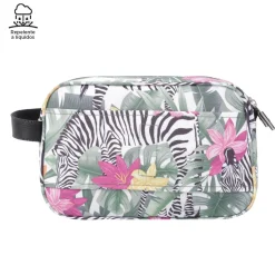 Hot - Estuche escolar tres compartimentos tropical cebras Plastilina Material Escolar