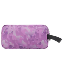 - Estuche escolar tres compartimentos camuflaje rosa Agapec*TOTTO