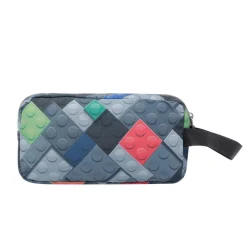 New - Estuche escolar tres compartimentos bloques Agapec Material Escolar