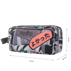 Hot - Estuche escolar tres compartimentos manga Agapec Material Escolar