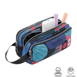 Online - Estuche escolar tres compartimentos cyber monstruos Agapec Material Escolar