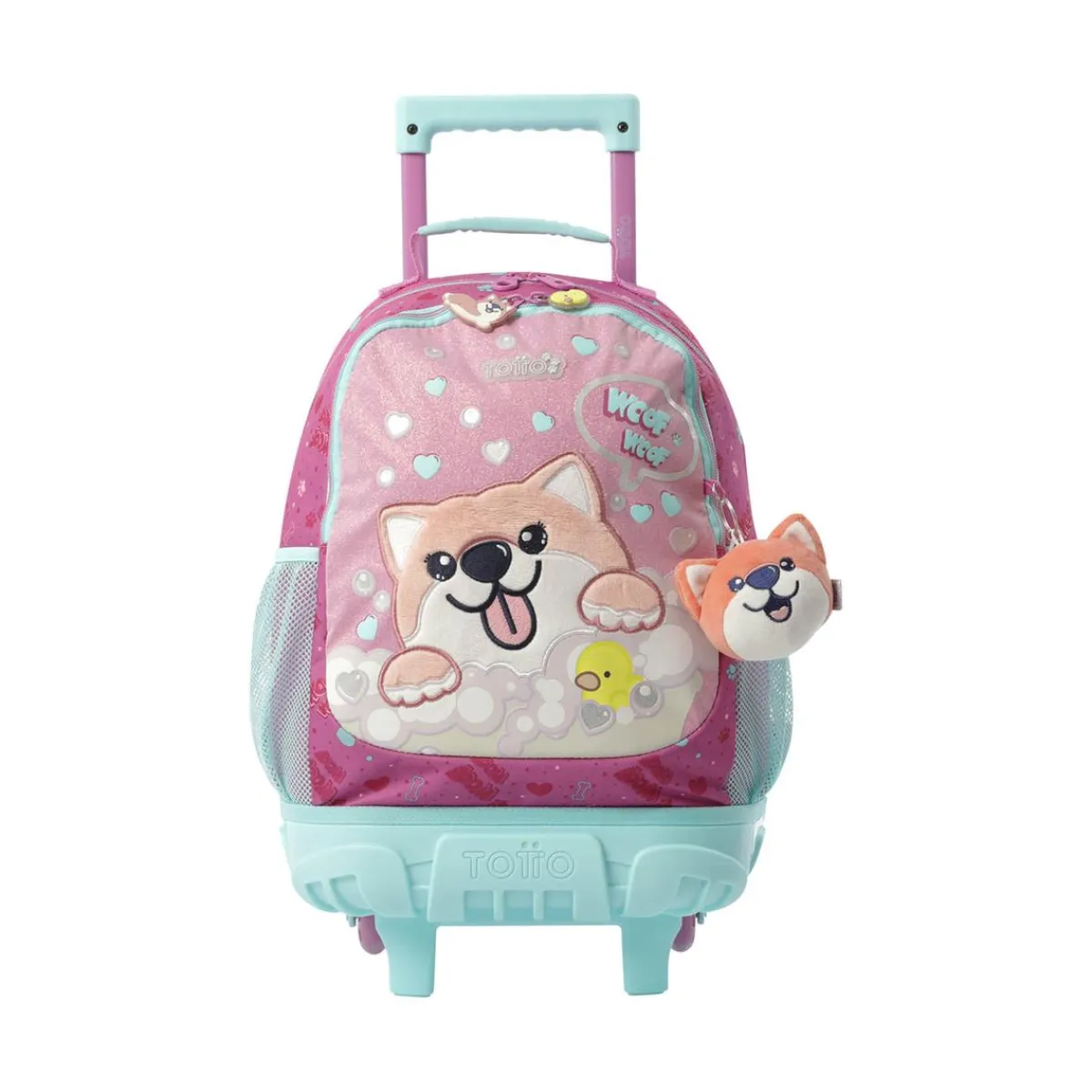 New - Mochila con ruedas Doggy Love M Material Escolar