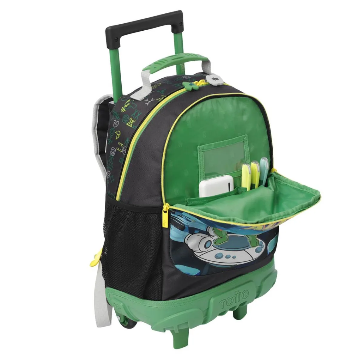 Sale - Mochila con ruedas Alien Cosmic M Material Escolar